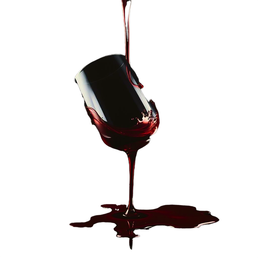 Waitrose Cellar — red wine being poured into a glass against a deep burgundy background.